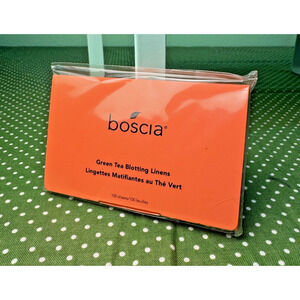 NIP 100 Sheets Sealed Boscia GreenTea Blotting Linens Vegan CrueltyFree Natural